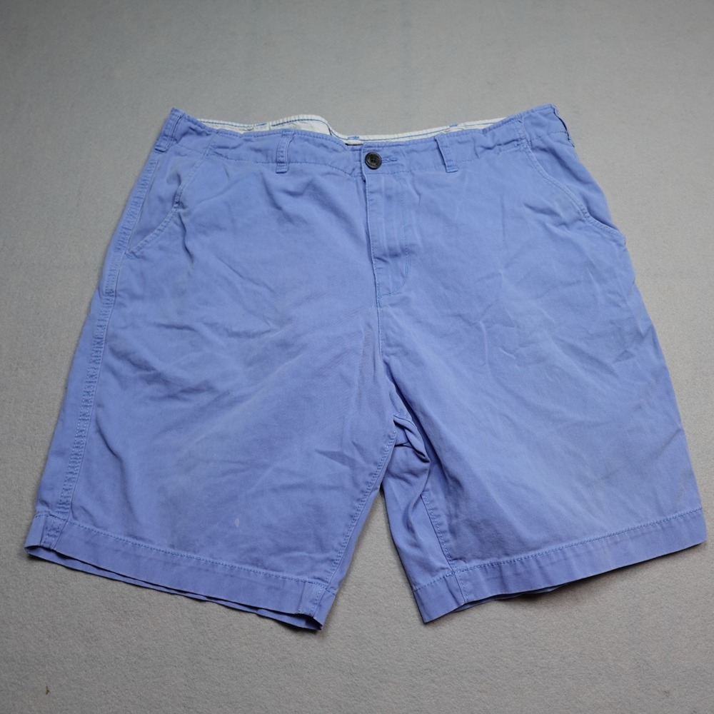 American Eagle Classic Shorts Men 38 Blue Chino Cotton Casual Summer Wear
